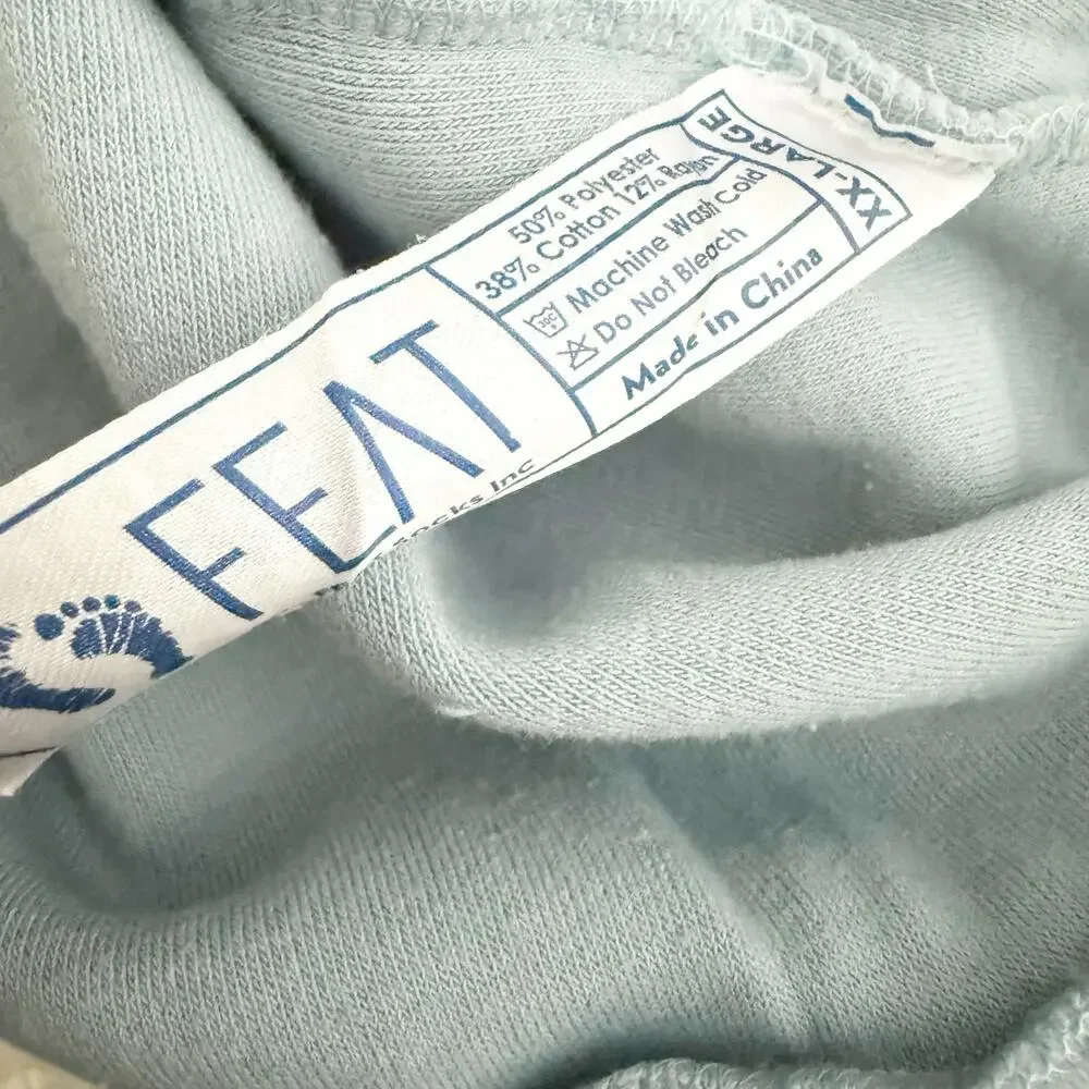 FEAT CLOTHING | The BlanketBlend™ Hoodie Sweatshirt Light Blue "BurrBlue" | XXL - Picture 9 of 9